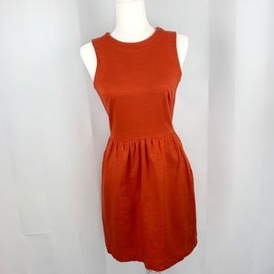 Madewell Orange Dress Sleeveless